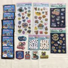 エンジェルブルー デイジーラヴァーズ シール 刺繍ステッカーまとめ売りセリア