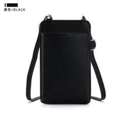 スマホショルダー スマホポーチ スマホポシェット バック ブラック