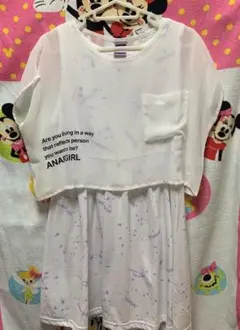 アナップガールワンピース2点セット