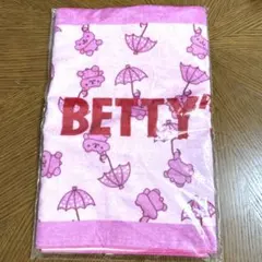 BETTY'S BLUE フェイスタオル ピンク ベア柄のサムネイル