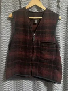 banana republic バナリパ チェック ウールベスト