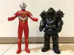 ソフビ　ウルトラマン　ウルトラマンメビウス、インペライザー　対決セット