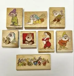 七人のこびと　スタンプ8点セット　／ディズニー　白雪姫