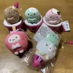 すみっコぐらし　てのりぬいぐるみ ぶらさげぬいぐるみ　たぴおかセット