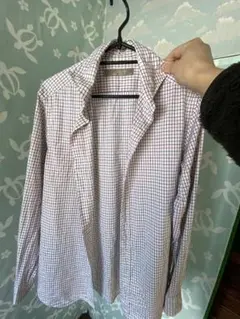 ユナイテッドアローズ　チェック柄コットン長袖シャツ