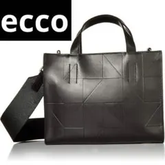 ECCO エコー　ハンドバック　ショルダーバック　2way Black 黒のサムネイル