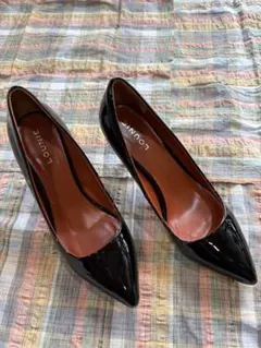 LOUNIE ルーニィ黒靴 エナメル パンプス 22.5cm 新品