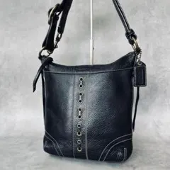 美品 コーチ COACH ショルダーバッグ F10615 カーリーレザー 黒 - メルカリ 美品コーチ COACH ショルダーバッグ F10615 カーリーレザー 黒