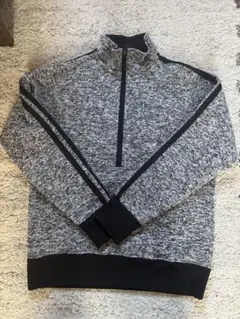 Champion ハーフジップ フリースジャケット グレー/ブラック