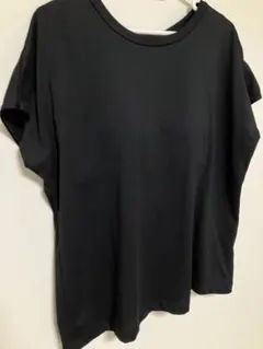 ベルメゾン　サラリスト　カップ付き半袖Tシャツ ブラック　Lサイズ　②のサムネイル