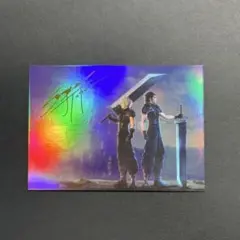 ff7 アートミュージアム　コンプ　シークレット FF7 クラウド アートミュージアム シークレットカード 箔押しサイン