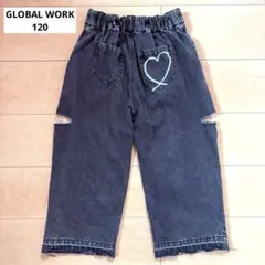 GLOBAL WORK デニムパンツ ブラック GOODデニム120のサムネイル