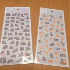 【新品】まめまめあにまる　クロネコ　マメシバ　マスキングテープ素材