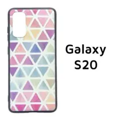 Galaxy S20 5G ケース カラフル 三角 トライアングル カバー