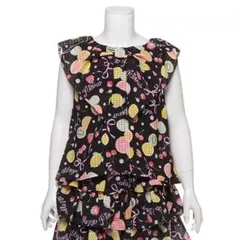 限定値下【新品】mezzo piano（メゾピアノ）フルーツ総柄ブラウス 120