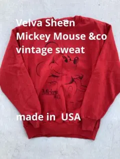 80s ビンテージスウェット　Mickey Mouse &co. ミッキーマウス