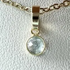 宝石質✴️ スカイブルートパーズAAA✴︎ 天然石ネックレス①