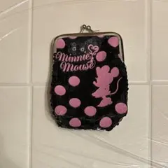 【ディズニー】ミニーマウス　がま口ポーチ