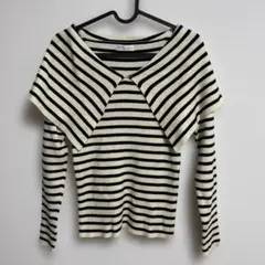 earth music & ecology ストライプ ニット