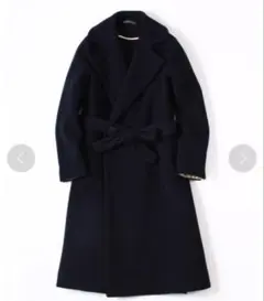 45R 45rpm ウールジャケット　ラップコート　サイズ2 ベージュ 45R - 45R 45RPM ジャケット 長袖 ストライプ ベージュ サイズ2の通販