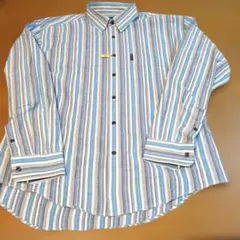 SIMPLE LIFE ストライプシャツ Lサイズ