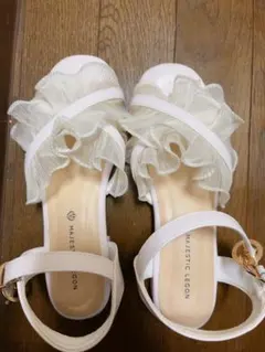 【セール中】MAJESTIC LEGON シアーフリルサンダル　M