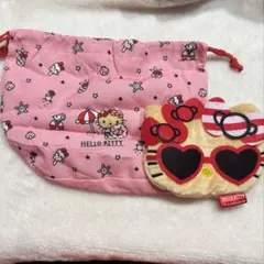 ガチャガチャ　ハローキティ Summerdays ポーチコレクション 2個セット