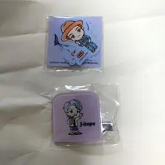 신품 비매품 TinyTAN 紅茶花伝コラボ オリジナルヘアクリップ j-hope