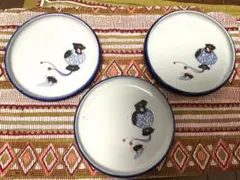 和食器 焼物皿 中皿 3枚セット 昭和レトロのサムネイル
