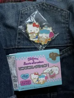 ちいかわ×サンリオ　ピンズコレクション　ハチワレ　キティ