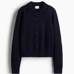 【H&M】 襟付きカーディガン