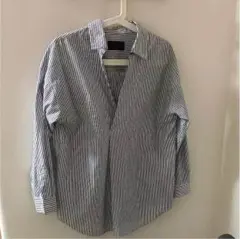 ivory court スキッパーシャツ ストライプ柄のサムネイル