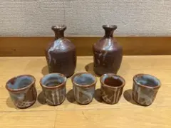 安曇野陶芸村作品　徳利・猪口各1個2セット マキノ真三作 安曇野陶芸村作品 徳利・猪口各1個2セット マキノ真三作 - メルカリ