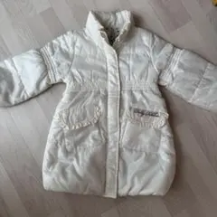 Dolly Ribbon ホワイト ダウンコート 110