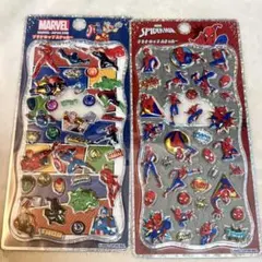正規品・新品未使用 MARVEL スパイダーマン プチドロップステッカー 2点