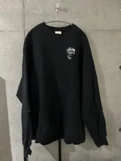 【美品】STUSSY NIKE ブラック ロゴプリント スウェットのサムネイル