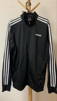 adidas ブラック ジャージ トラックジャケット　古着