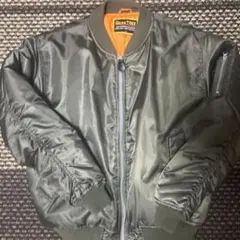 GEAR TREK MA-1ジャケット L カーキ/オレンジリバーシブル