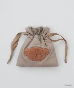 【natural couture】miffyコラボ ナイロン巾着ポーチのサムネイル