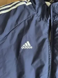 adidas ネイビー ナイロンジャケット