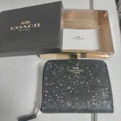 COACH スター グリッター スモール ジップ