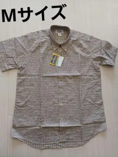 【新品】半袖　チェックシャツ　Mサイズ　ゆったりシルエット
