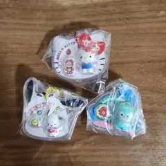 ハローキティなど３点セット　サンリオキャラクターズ パッケージチャーム