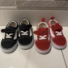 Vans オールドスクール ブラック レッド 13cm まとめ売り