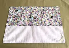 【試作品】花柄ストライプ ランチョンマット 約25×35cm
