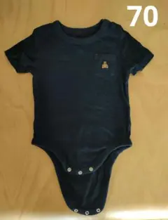【最終価格】Baby Gap　半袖ロンパース　ネイビー　70
