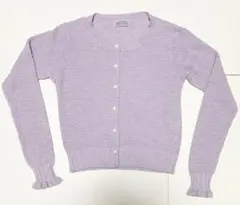 NICE CLAUP カーディガン　パープル