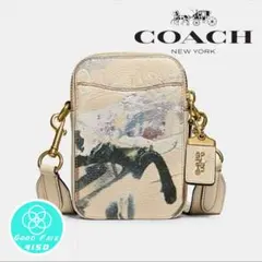 新品！レア【コーチ百貨店モデル】Mint & Serf ローグ クロスボディ12