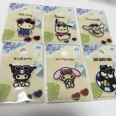 サンリオ　日焼けワッペンセット 6点（コンプリート）