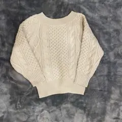 GLOBAL WORK ケーブルニットセーター